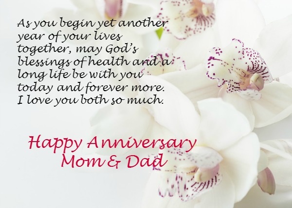 Anniversary Wishes For Mom and Dad