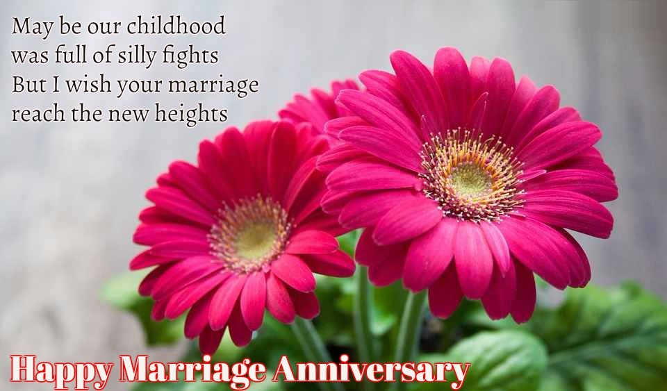 Wedding Anniversary Wishes For Sister