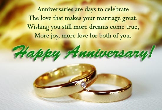 cute happy anniversary to you both