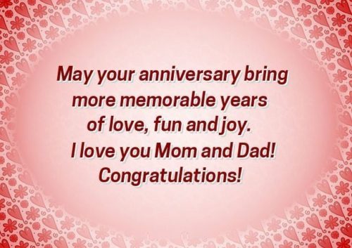 happy anniversary wishes for parents